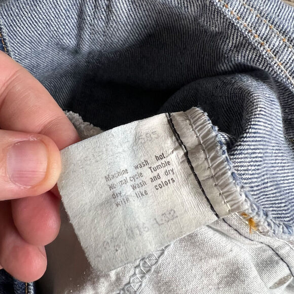 VTG Levis 517 Jeans Fits 34x26 Raw Hem Saddleman Orange Tab‎ 1980s Made in USA - Picture 5 of 10